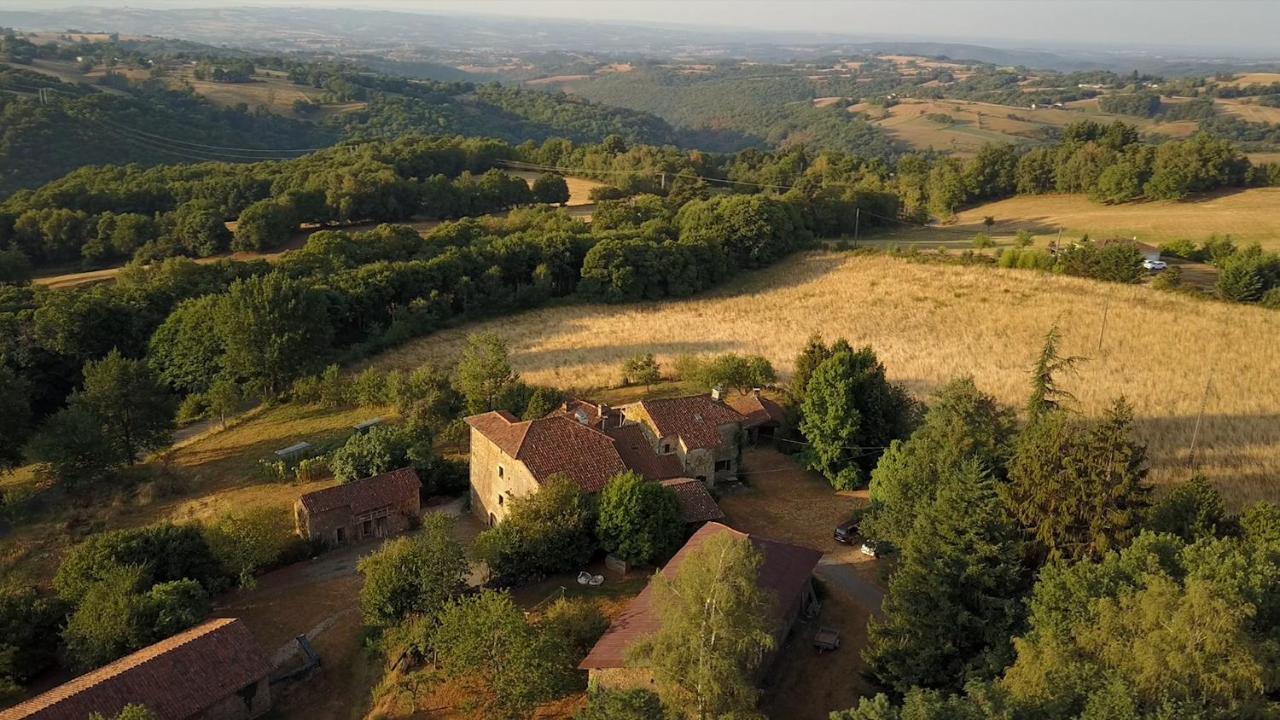 Grande Maison De Caractere En Pierres -Superbe Vue Saint-Cirgues  Exteriér fotografie